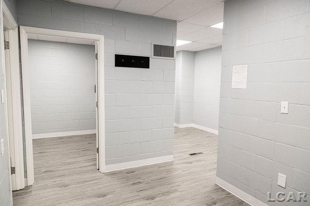Empty room, Interior, Stone Walls, Wood Texture Flooring