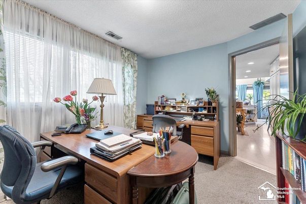 Home Office, Interior, Recessed Lighting