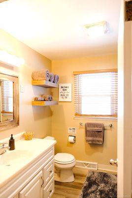 Bathroom, Interior, Wood Texture Flooring