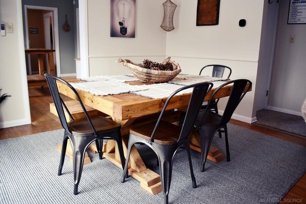 Dining room, Interior, Wood Texture Flooring