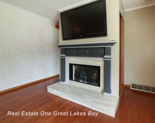 Fireplace, Interior, Wood Texture Flooring