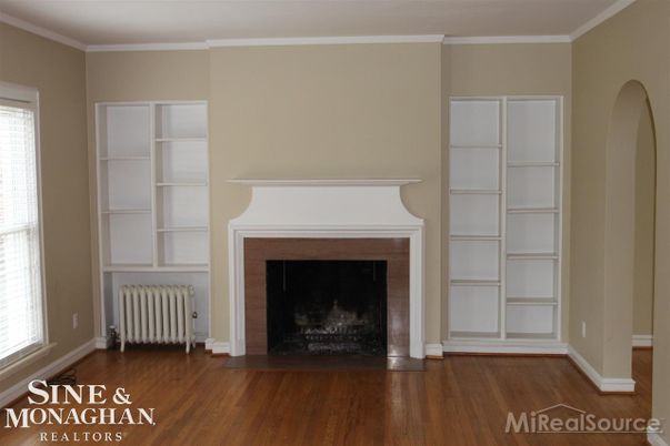 Fireplace, Interior, Wood Texture Flooring