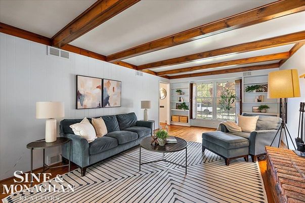 Interior, Living room, Wooden Beams, Wood Texture Flooring