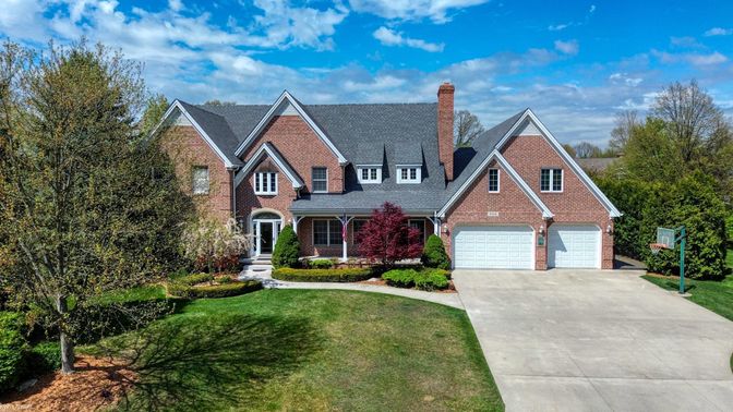 Attached, Exterior, Facade, Brick Facade, Tudor Revival