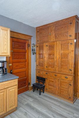 Interior, Kitchen, Wood Texture Flooring, Wooden Walls