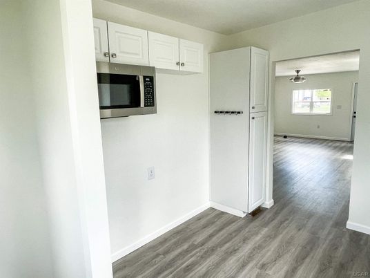 Empty room, Interior, Kitchen, Wood Texture Flooring