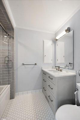 Bathroom, Dual Sink Vanities, Glass Shower, Interior