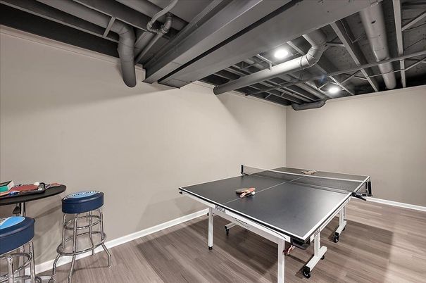 Game Room, Interior, Wood Texture Flooring
