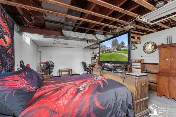 Bedroom, Interior, Wooden Beams