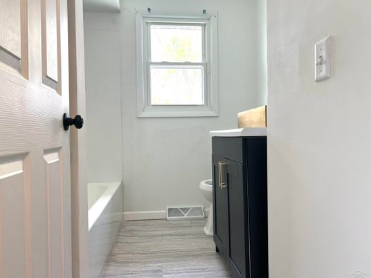 Bathroom, Interior, Wood Texture Flooring