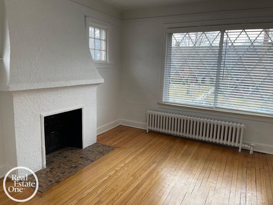 Empty room, Fireplace, Interior, Wood Texture Flooring