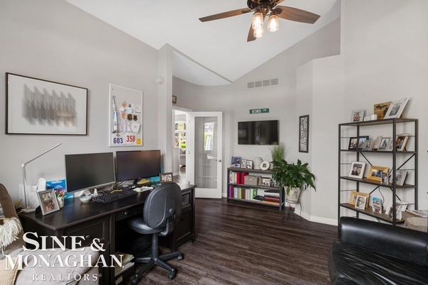 Home Office, Interior, Wood Texture Flooring