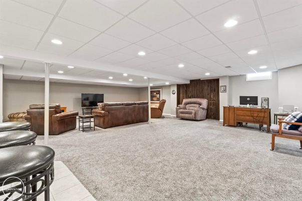 Interior, Living room, Recessed Lighting, Wooden Walls
