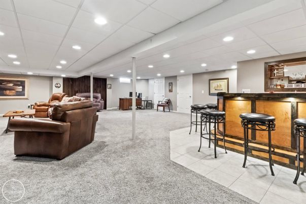 Interior, Living room, Recessed Lighting
