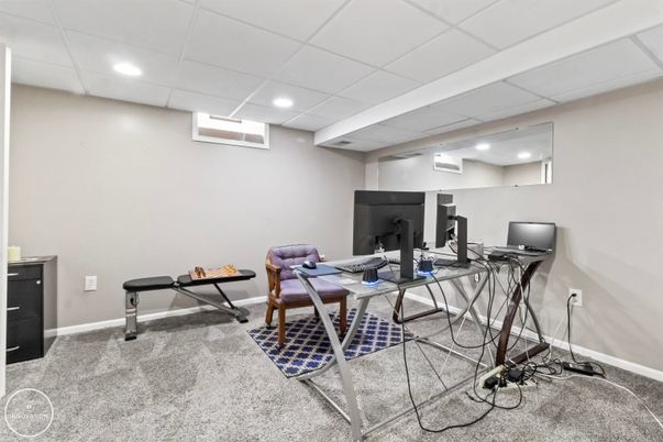 Home Office, Interior, Recessed Lighting