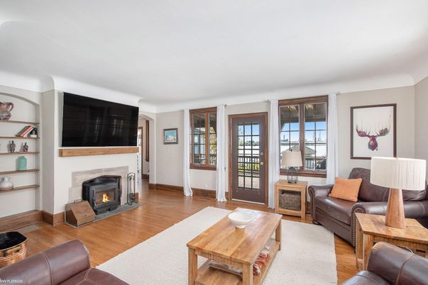 Fireplace, Interior, Living room, Wood Texture Flooring