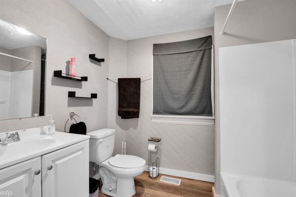 Bathroom, Interior, Wood Texture Flooring