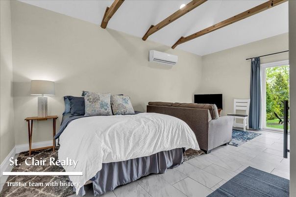 Bedroom, Interior, Marble, Wooden Beams