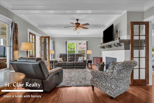 Fireplace, Interior, Living room, Wood Texture Flooring
