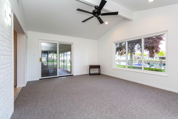 Empty room, Interior, Recessed Lighting