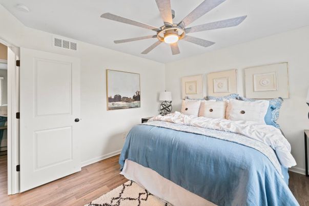 Bedroom, Interior, Wood Texture Flooring