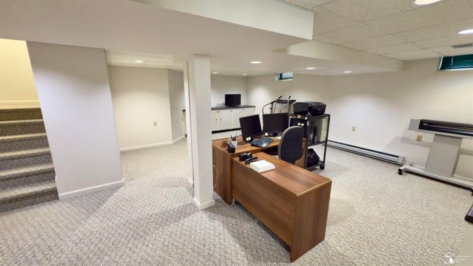 Home Office, Interior, Recessed Lighting