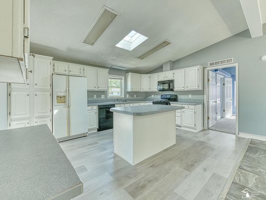Interior, Kitchen, Wood Texture Flooring