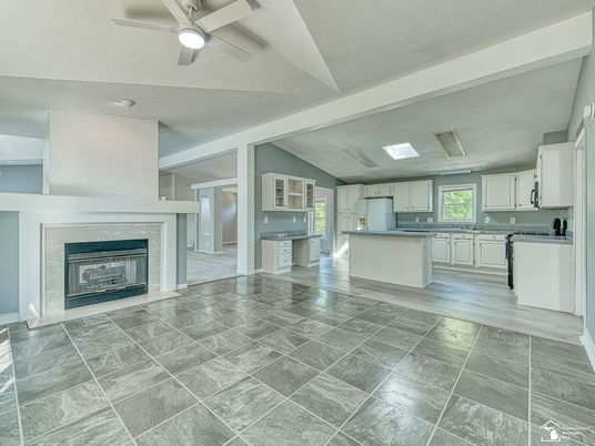 Fireplace, Interior, Kitchen