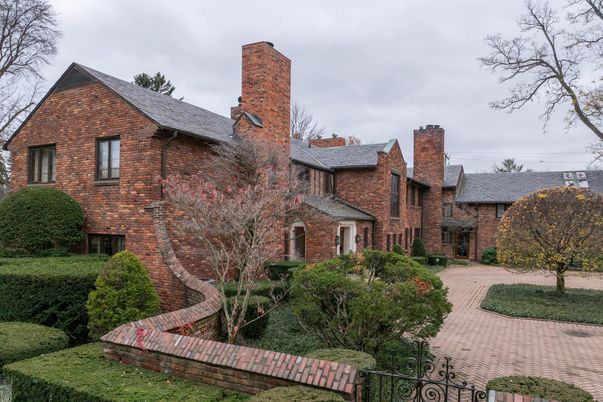 Exterior, Facade, Brick Facade, Tudor Revival