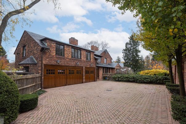 Attached, Exterior, Facade, Brick Facade, Tudor Revival