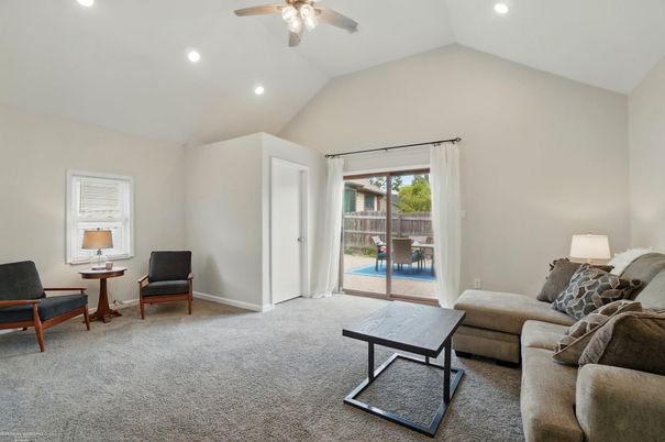 Interior, Living room, Recessed Lighting