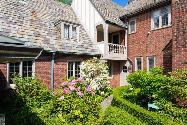 Exterior, Facade, Brick Facade, Tudor Revival