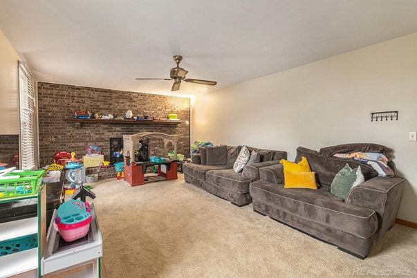 Interior, Living room, Stone Walls