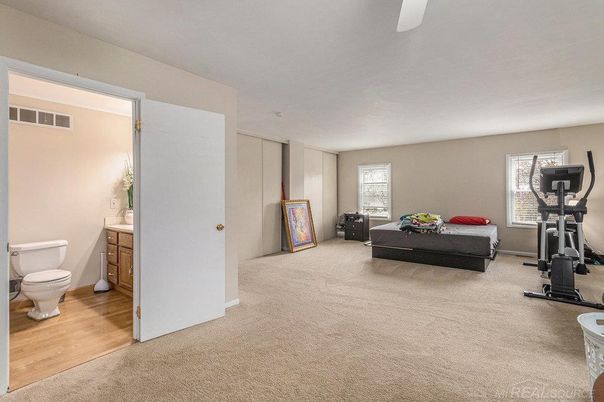 Bathroom, Fitness Equipment, Interior, Wood Texture Flooring