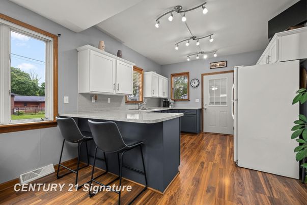 Interior, Kitchen, Wood Texture Flooring