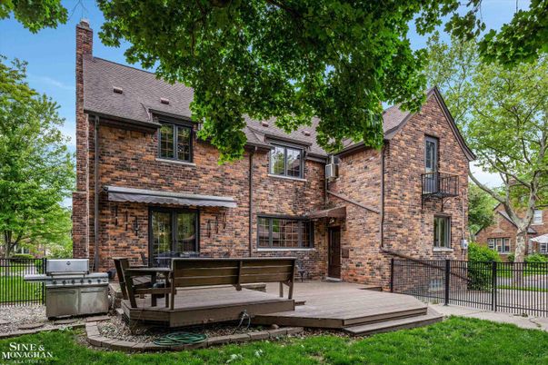 Exterior, Facade, Brick Facade, Tudor Revival
