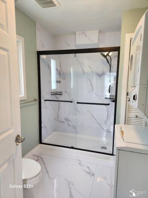 Bathroom, Interior, Marble Walls