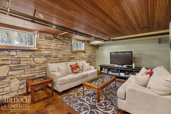 Interior, Living room, Stone Walls, Wooden Ceilings, Wood Texture Flooring
