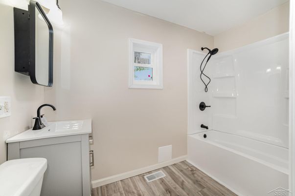 Bathroom, Interior, Wood Texture Flooring