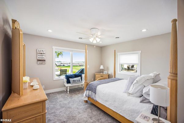 Bedroom, Interior, Recessed Lighting
