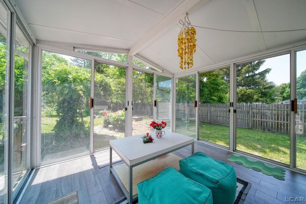 Interior, Sun Room, Wood Texture Flooring