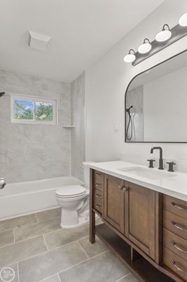 Bathroom, Dual Sink Vanities, Interior, Marble Walls