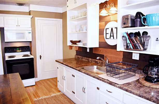 Interior, Kitchen, Wood Texture Flooring