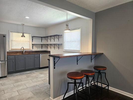 Interior, Kitchen, Pendant Lights, Recessed Lighting