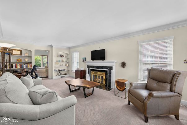 Dining room, Fireplace, Interior, Living room