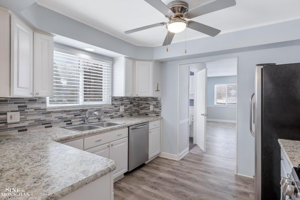Interior, Kitchen, Wood Texture Flooring