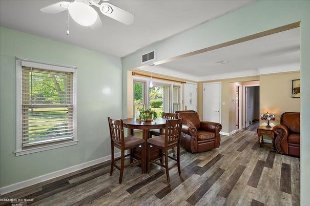 Dining room, Interior, Wood Texture Flooring