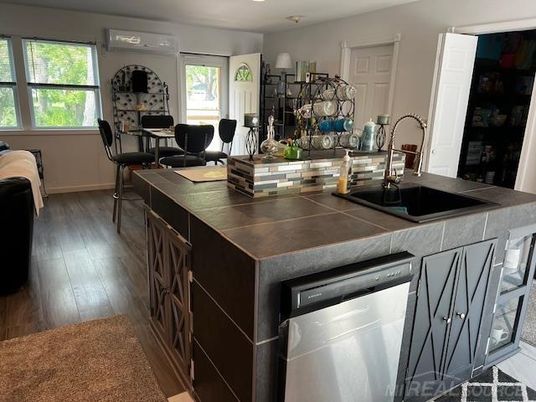 Interior, Kitchen, Wood Texture Flooring