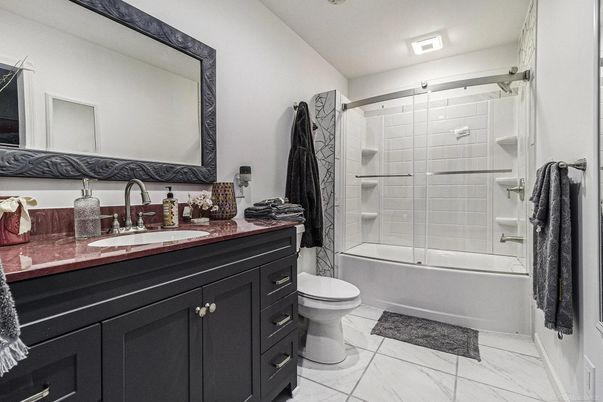 Bathroom, Glass Shower, Interior, Marble