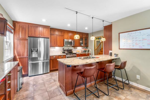 Interior, Kitchen, Pendant Lights, Recessed Lighting, Stainless Steel Appliances